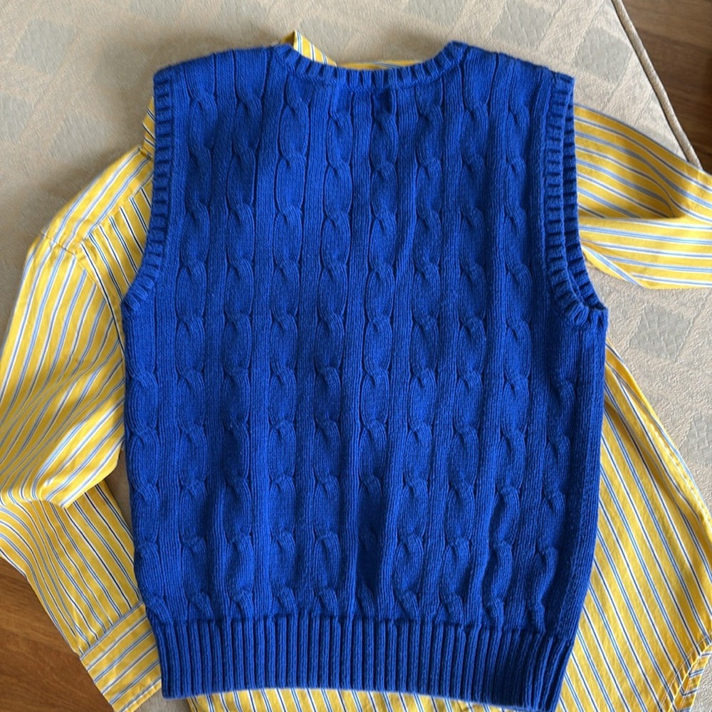 Ralph lauren Polo size 5 combo, shirt and sweater vest - Picture 5 of 9